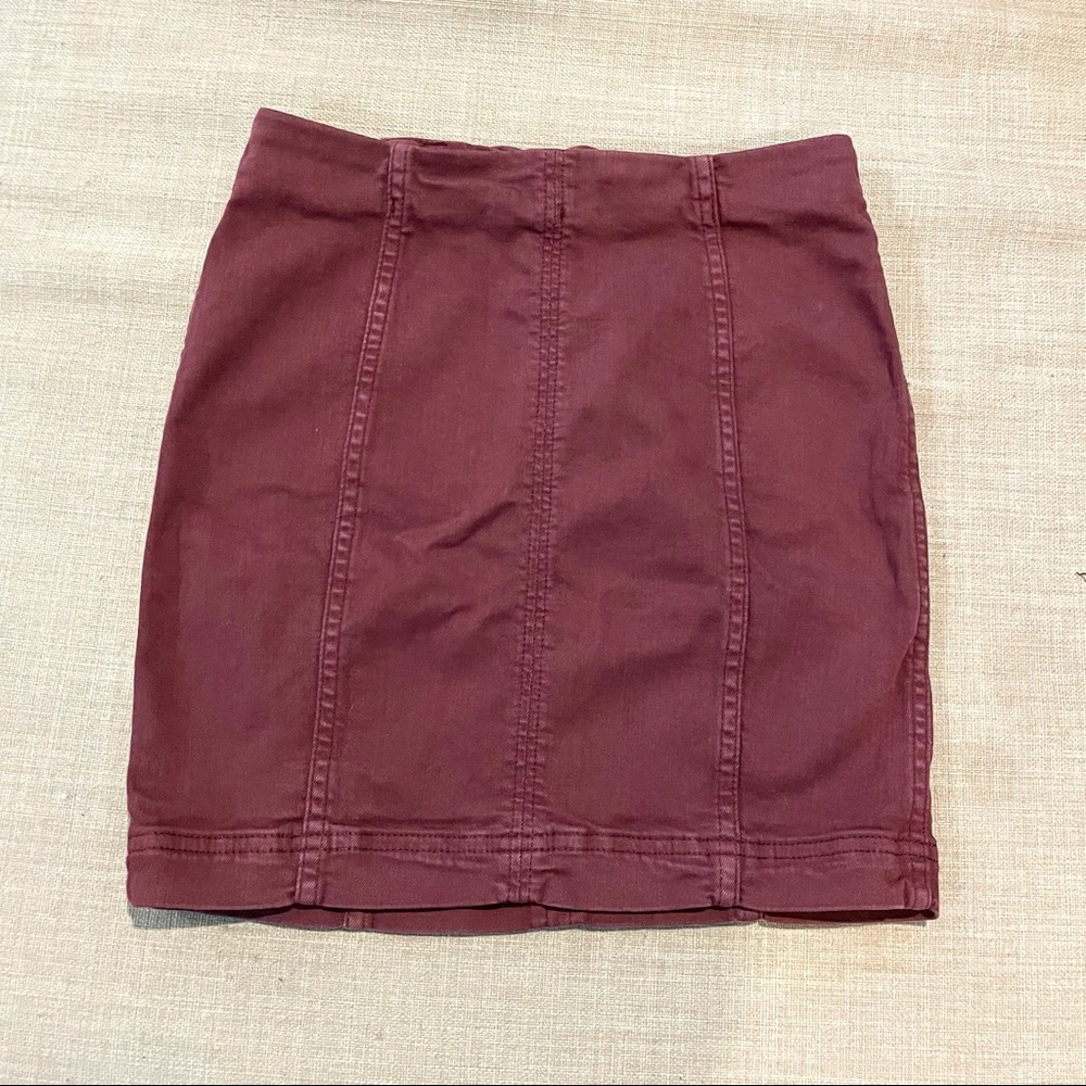 Free People Modern Femme Denim Mini Skirt